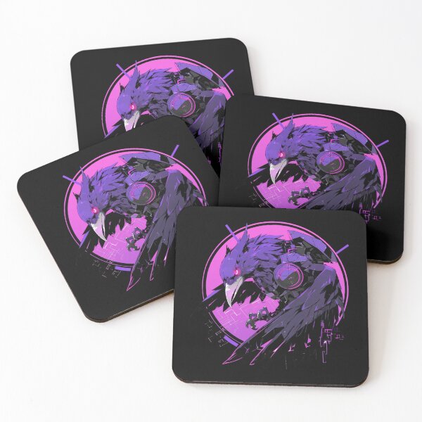 Item preview, Cyber Raven // Raven // Cool Animal // Cyber Animal // Future Animal Art // Animal Warrior // Animal Cute Art // Gaming Aesthetic stickers designed and sold by SMARTKIT  DESIGNAGENCY.