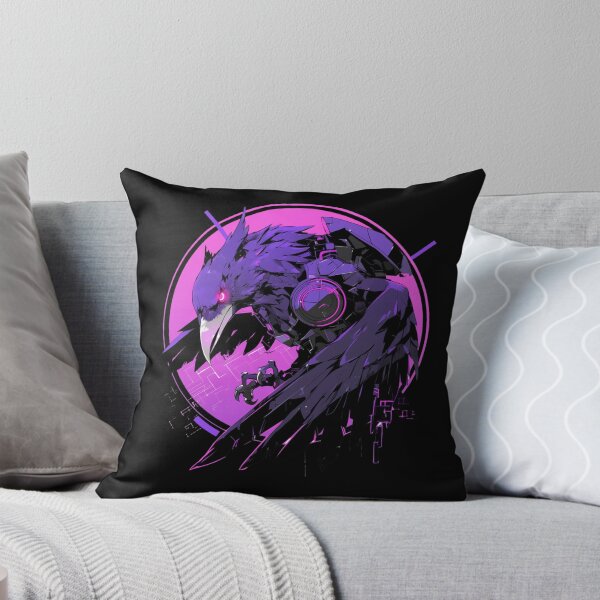 Item preview, Cyber Raven // Raven // Cool Animal // Cyber Animal // Future Animal Art // Animal Warrior // Animal Cute Art // Gaming Aesthetic stickers designed and sold by SMARTKIT  DESIGNAGENCY.