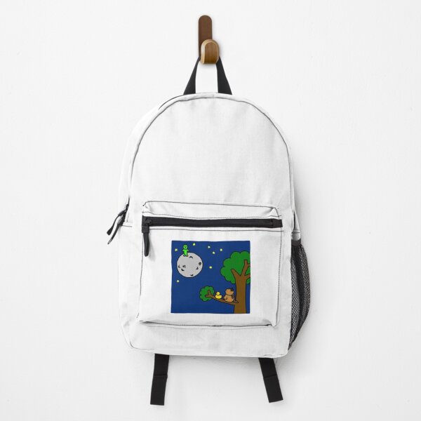 Item preview, a Cat and a Duck looking at the moon on the tree at night designed and sold by superbaechoo.
