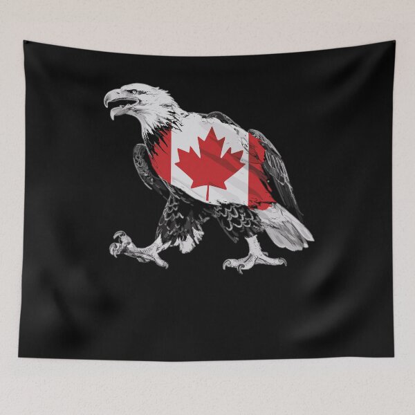 Item preview, Maple Leaf bald Eagle Canadian Flag Canada designed and sold by Smix Pixels.