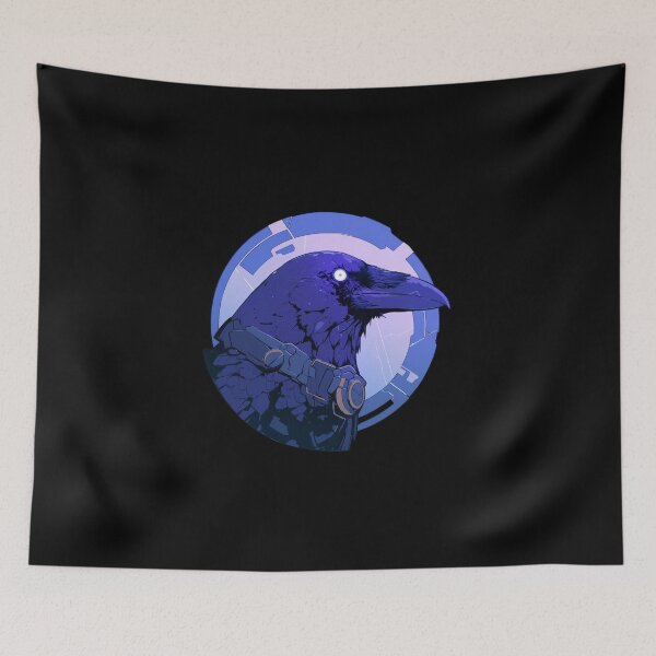 Item preview, Cyber Raven // Raven // Cool Animal // Cyber Animal // Future Animal Art // Animal Warrior // Animal Cute Art // Gaming Aesthetic stickers designed and sold by SMARTKIT  DESIGNAGENCY.
