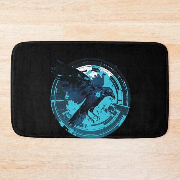 Item preview, Cyber Raven // Raven // Cool Animal // Cyber Animal // Future Animal Art // Animal Warrior // Animal Cute Art // Gaming Aesthetic stickers designed and sold by SMARTKIT  DESIGNAGENCY.