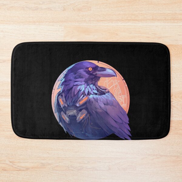 Item preview, Cyber Raven // Raven // Cool Animal // Cyber Animal // Future Animal Art // Animal Warrior // Animal Cute Art // Gaming Aesthetic stickers designed and sold by SMARTKIT  DESIGNAGENCY.