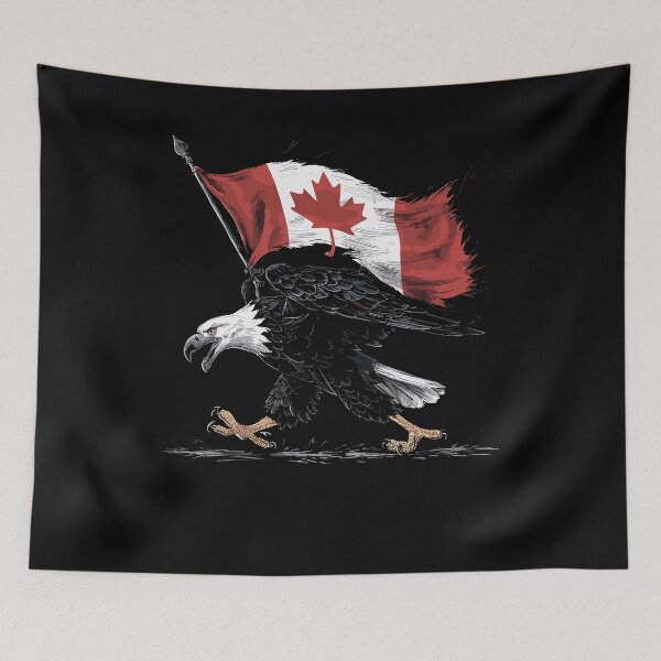 Item preview, Maple Leaf bald Eagle Canadian Flag Canada designed and sold by Smix Pixels.