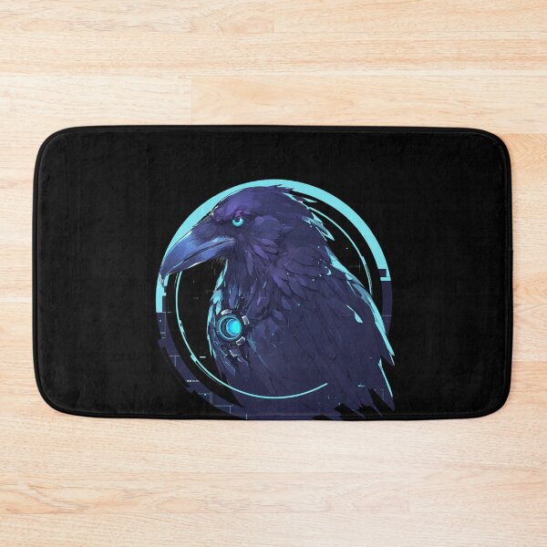 Artikelvorschau, Cyber Raven / Rabe / Cooles Tier / Cyber Animal / Zukünftige Tierkunst / Tierkrieger / Niedliche Tierkunst / Ästhetische Gaming-Aufkleber entworfen und verkauft von SMARTKIT  DESIGNAGENCY.