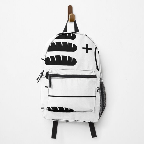 Item preview, Jesus feeds 5000 minimal christian art - john 6 1-14 - monochrome black designed and sold by ZechJohnRB.