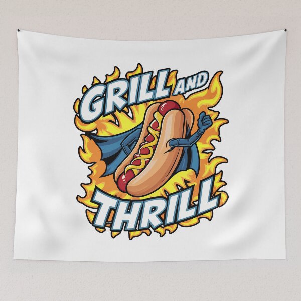 Item preview, Grill and Thrill Hot Dog designed and sold by CALIMASHIRTS.