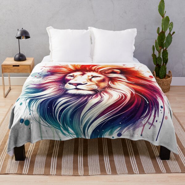 Item preview, Watercolor Majestic Lion designed and sold by InsanseCreation.