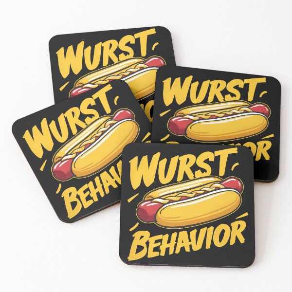 Item preview, Wurst Behavior Hot Dog designed and sold by CALIMASHIRTS.