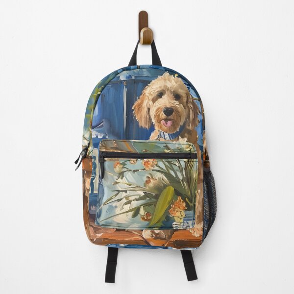 Item preview, Golden doodles in chinoiserie interior designed and sold by SophieClimaArt.