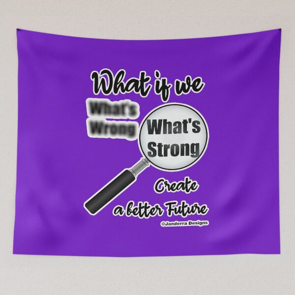 Item preview, What if we focus on What's Strong not what's wrong and create a better future designed and sold by JanderraDesigns.