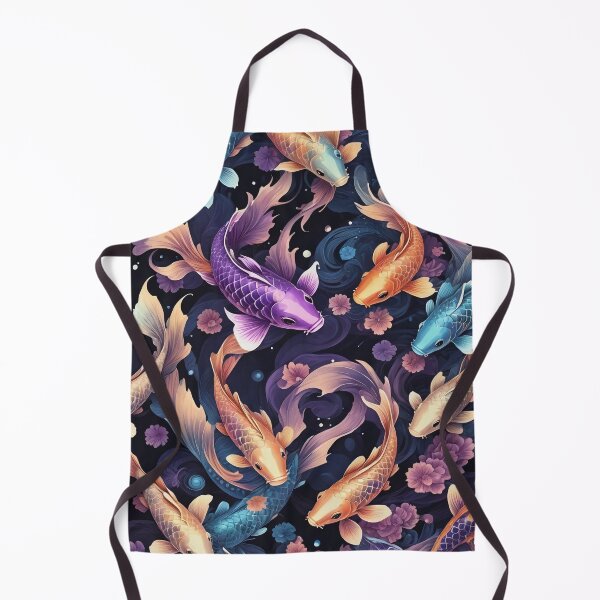 Item preview, Multicolored Exotic Fish Aquarium with Flowers designed and sold by redask2me.