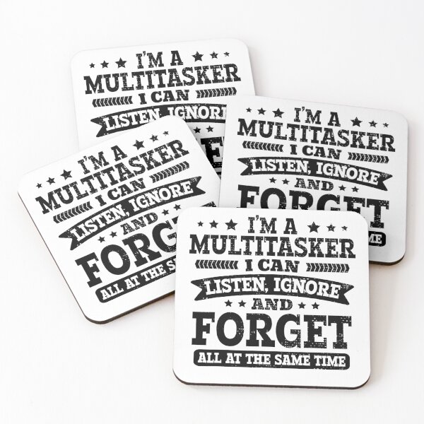 Item preview, Vintage Multitasker Humor Typography Design designed and sold by Creatiforge.