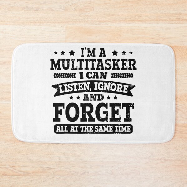 Item preview, Vintage Multitasker Humor Typography Design designed and sold by Creatiforge.