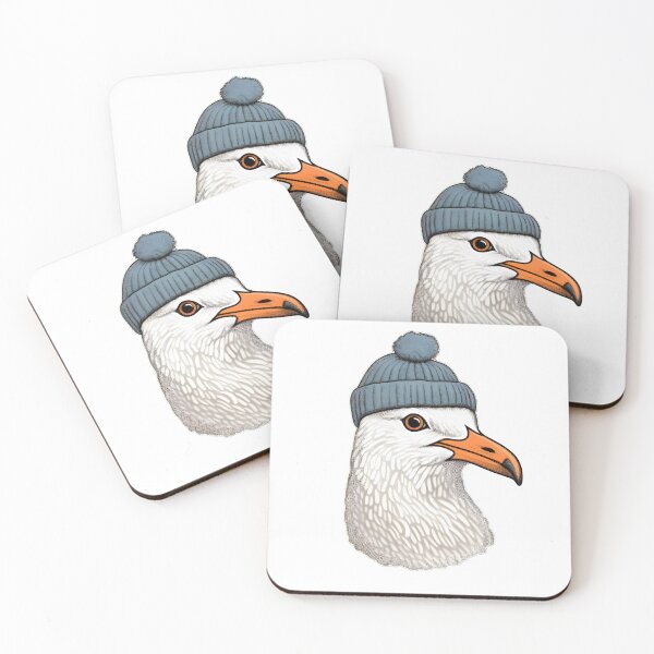 Item preview, Seagull with wooly Hat Design - Perfect for Coastal and Animal Lovers designed and sold by meshhead.