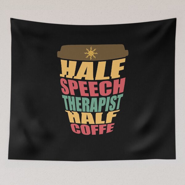 Item preview, Half Speech Therapist Half Coffee, School Counselor, Special Education, Paraprofessional, ABA Therapist, BCBA, Mental Health, RBT designed and sold by behindthefacts.