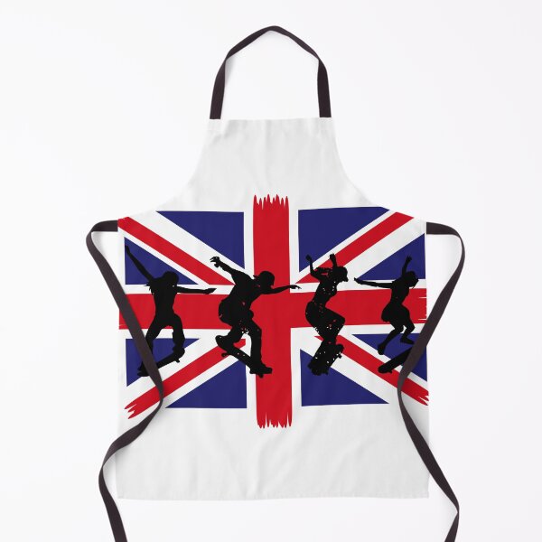 Item preview, Skateboarding Great Britain United Kingdom Union Jack Flag designed and sold by darkskydelights.