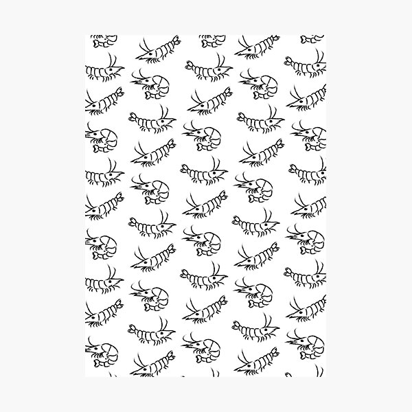Item preview, Ode to the Red Cherry Shrimp Simple Edition designed and sold by PashleyCreative.