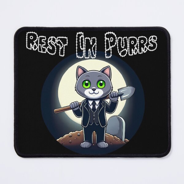 Item preview, Suspicious cat Meme | Graveyard | RIP designed and sold by TheInkyOwl-TIO.