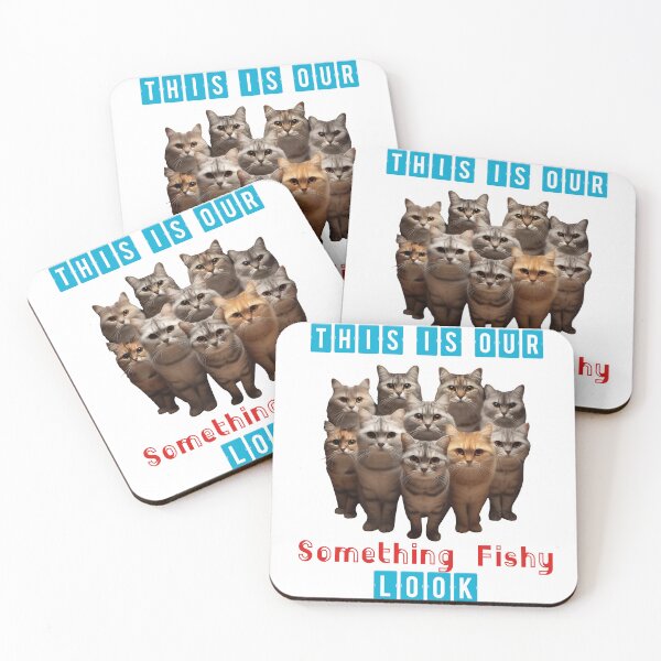 Item preview, Suspicious Cats Meme | Cats Giving "Something Fishy" Look designed and sold by TheInkyOwl-TIO.