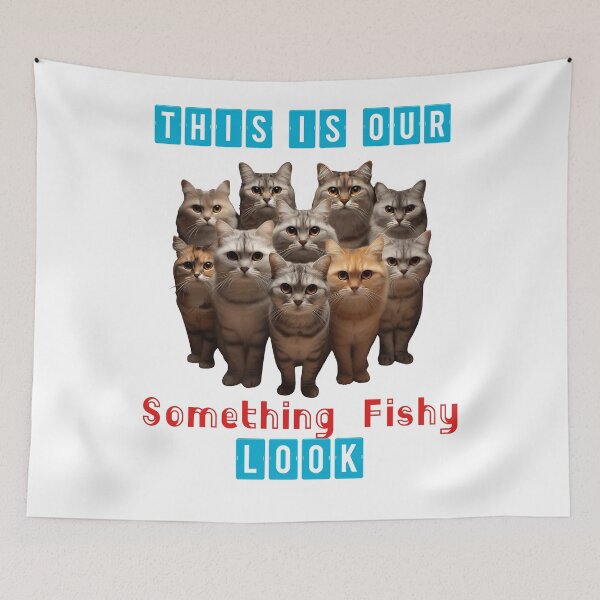 Item preview, Suspicious Cats Meme | Cats Giving "Something Fishy" Look designed and sold by TheInkyOwl-TIO.