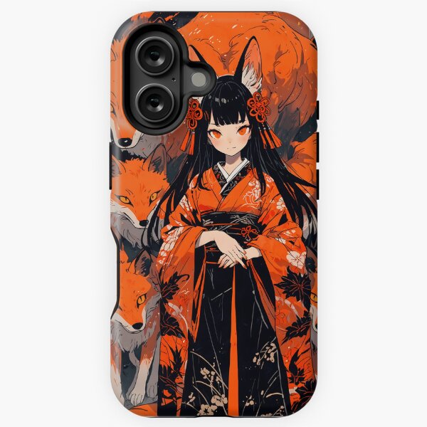Kitsune fox anime style iPhone Tough Case