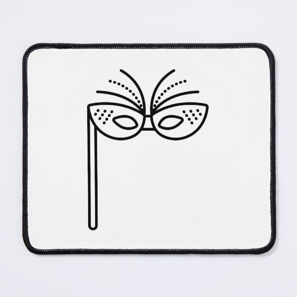 Item preview, Masquerade mask with a stick and feathers designed and sold by OM-lova.