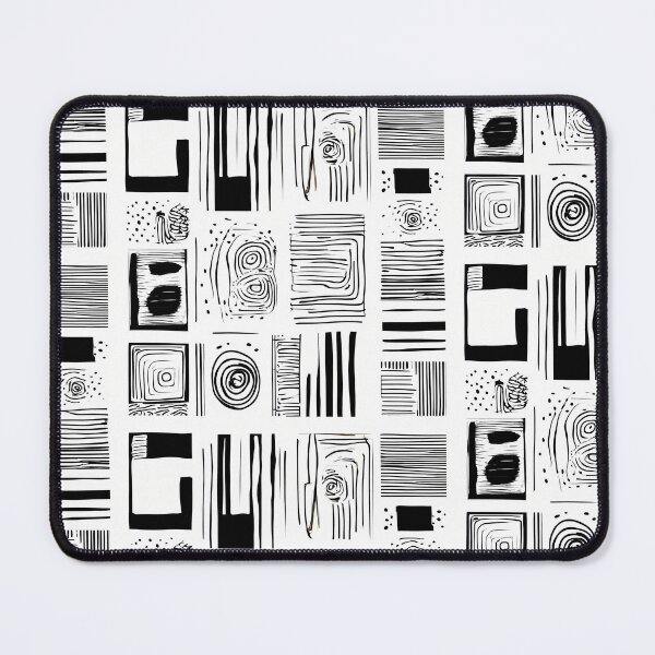 Item preview, Black And White Graphic Pattern #1 designed and sold by kuralesya.