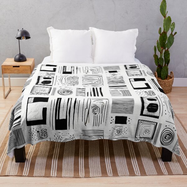 Item preview, Black And White Graphic Pattern #1 designed and sold by kuralesya.