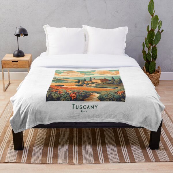 Item preview, Póster de viaje retro de la Toscana: paisaje vintage minimalista de Italia designed and sold by pod24.