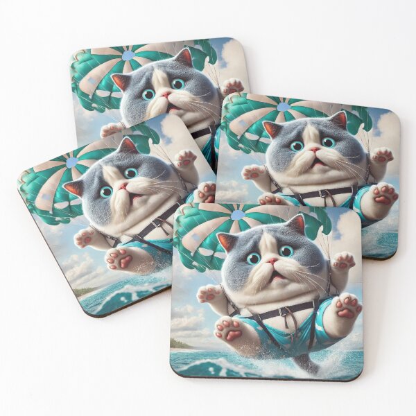 Item preview, Cat playing with parachute designed and sold by Catsmoment.