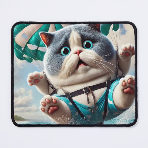 Item preview, Cat playing with parachute designed and sold by Catsmoment.