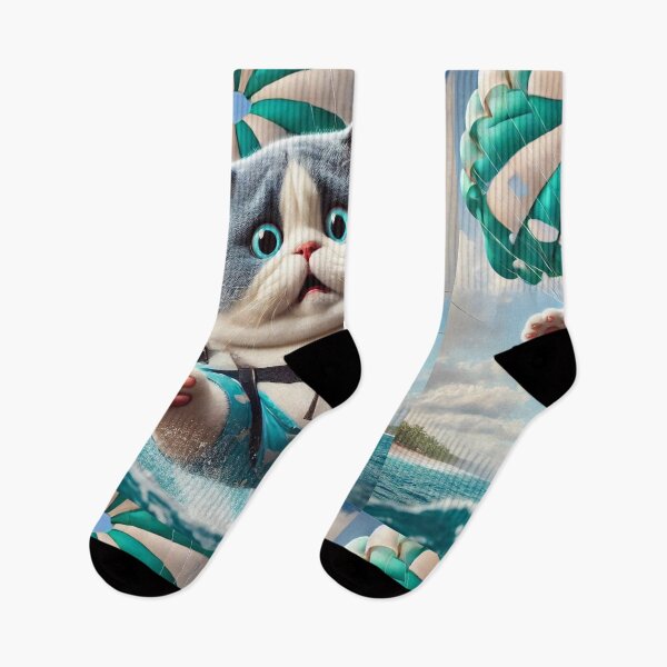 Item preview, Cat playing with parachute designed and sold by Catsmoment.