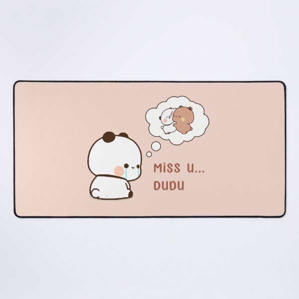 Item preview, Bubu and Dudu Miss U - Cute and Heartwarming Design | Adorable Panda and Bear Longing for Each Other | Perfect for Lovers and Friends designed and sold by FEBRICAST.