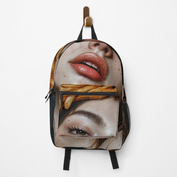 Item preview, Painting Portrait Of A Woman With Fries On Her Head designed and sold by regnumsaturni.