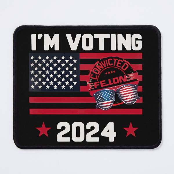 Item preview, Im Voting For The Convicted Felon Funny designed and sold by TomFrontierArt.
