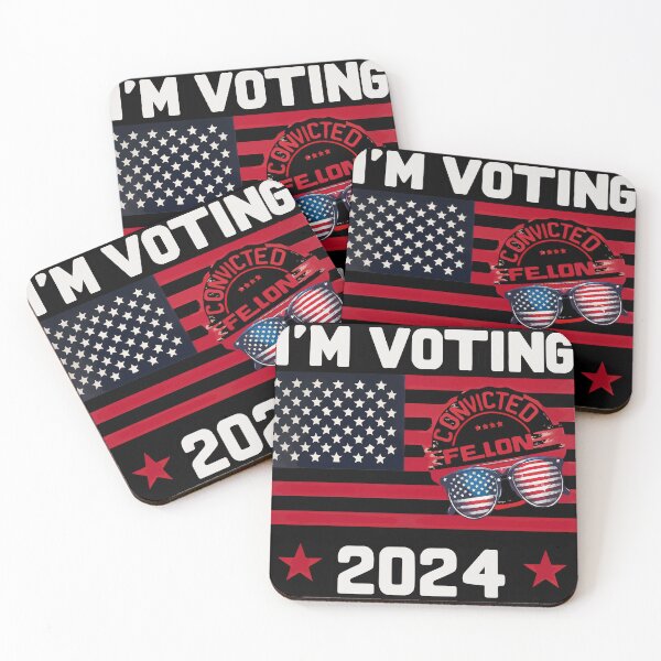 Item preview, Im Voting For The Convicted Felon Funny designed and sold by TomFrontierArt.