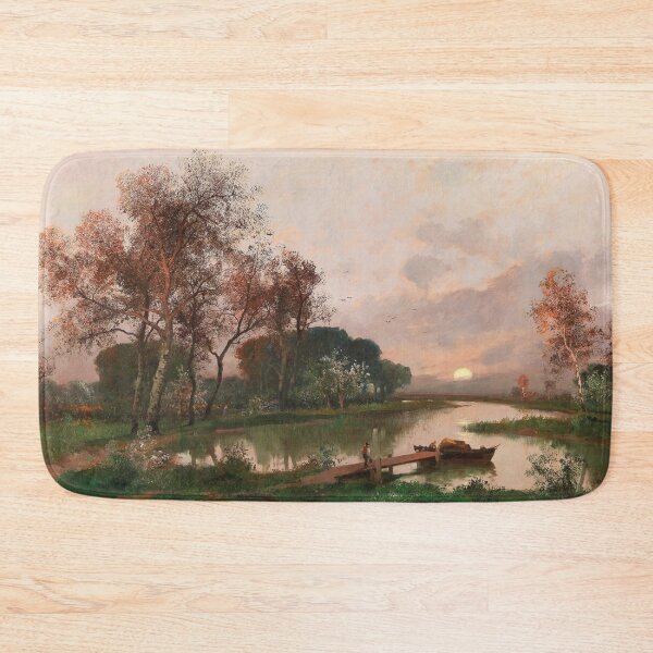 Item preview, A Landscape on the Pond - Adolf Kaufmann designed and sold by darkgothicart.