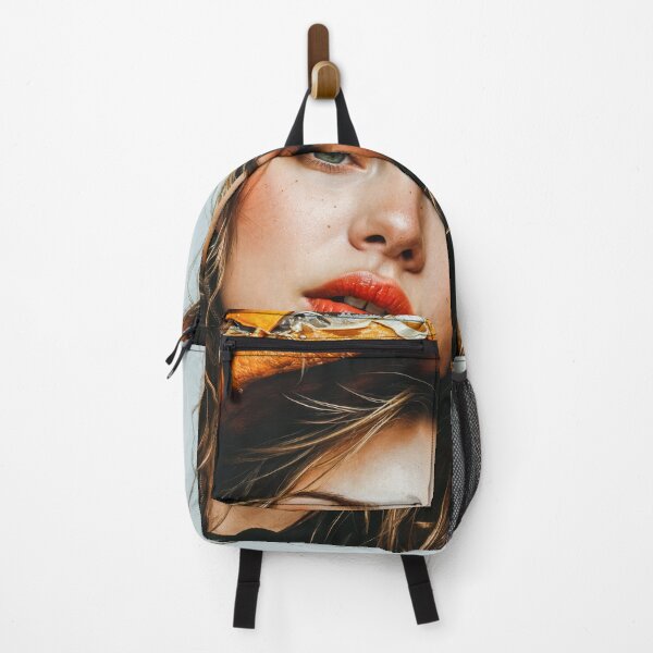 Item preview, Painting Portrait of a Woman with a Fat Burger on Her Head designed and sold by regnumsaturni.