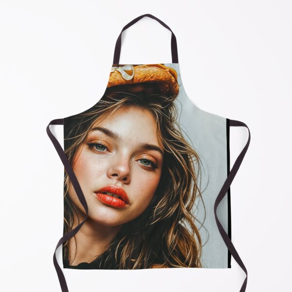 Item preview, Painting Portrait of a Woman with a Fat Burger on Her Head designed and sold by regnumsaturni.