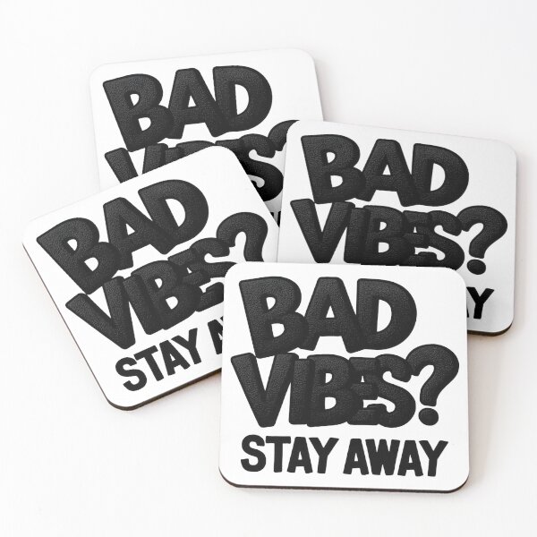 Item preview, NO BAD VIBES designed and sold by DeadSocietyArt.