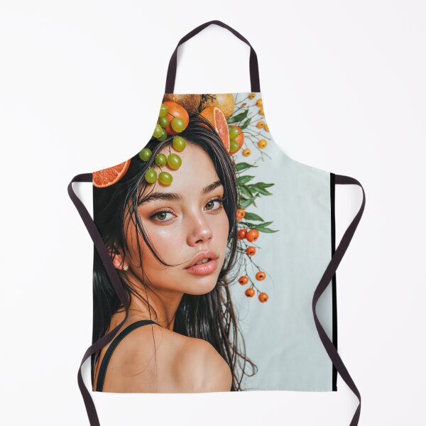 Item preview, Painting Portrait of a Woman with Fresh Fruits on Her Head designed and sold by regnumsaturni.