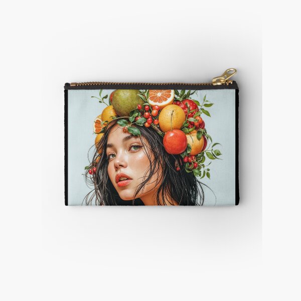 Item preview, Painting Portrait of a Woman with Fresh Fruits on Her Head designed and sold by regnumsaturni.