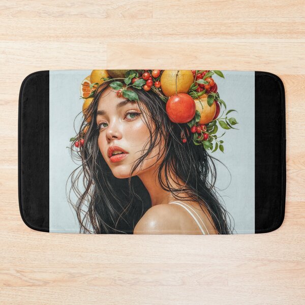Item preview, Painting Portrait of a Woman with Fresh Fruits on Her Head designed and sold by regnumsaturni.