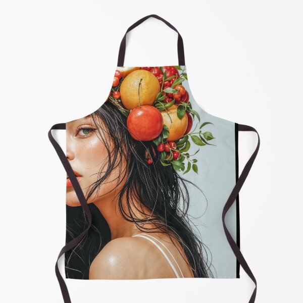Item preview, Painting Portrait of a Woman with Fresh Fruits on Her Head designed and sold by regnumsaturni.