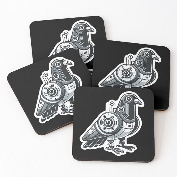 Item preview, Robotic Spy Pigeon Design - Perfect for Conspiracy Theory and Sci-Fi Lovers designed and sold by meshhead.
