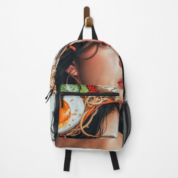 Item preview, Painting Portrait Of A Woman With Ramen On Her Head designed and sold by regnumsaturni.