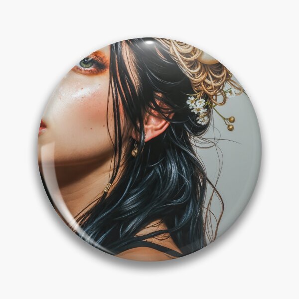 Item preview, Painting Portrait of a Woman with Ramen on Her Head, Intricate and Vibrant Imagery designed and sold by regnumsaturni.