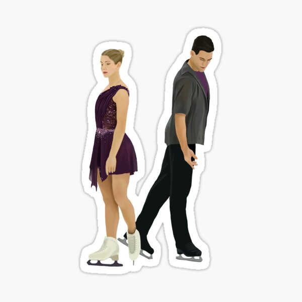 Item preview, Minerva Hase & Nikita Volodin Sticker | Figure Skating Sticker designed and sold by fskatingprints.