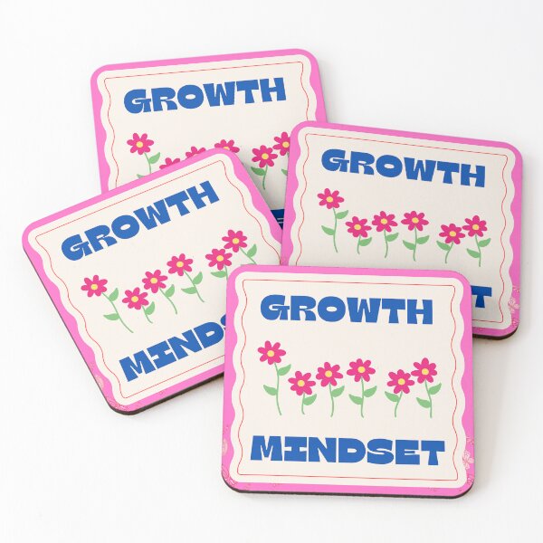 Item preview, Growth mindset - pink flowers designed and sold by sno0dle.